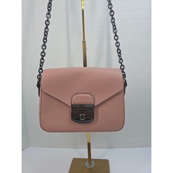 Longchamp Handbags - Longchamp Mademoiselle Blush Pink Leather Crossbody Bag L1305813A80 France‎